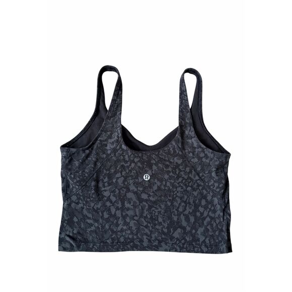 Lululemon Align Tank Wild Thing Camo Deep Coal Multi Black Gray size 6 - Picture 4 of 6